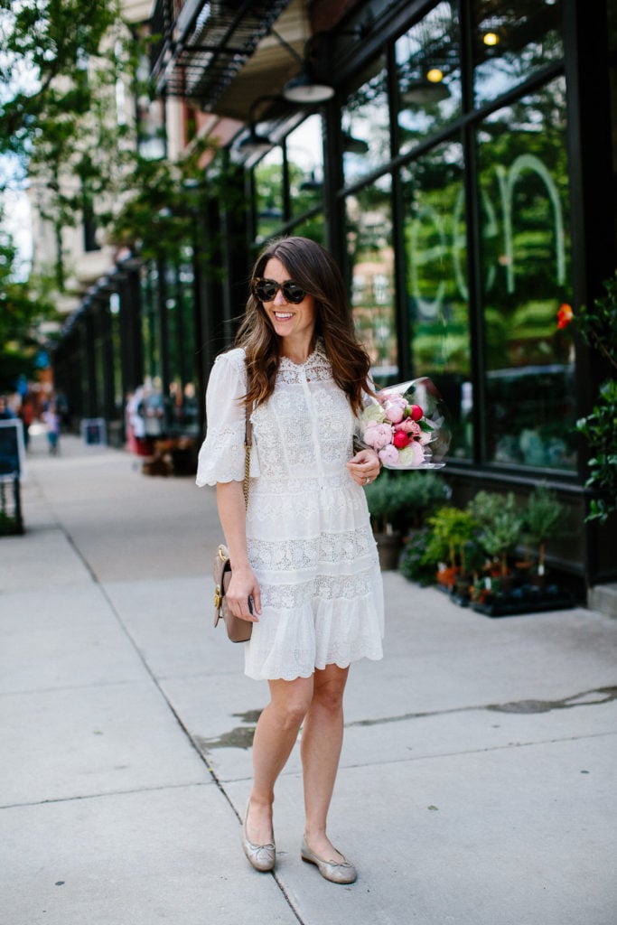 Little White Dress on Wells Street