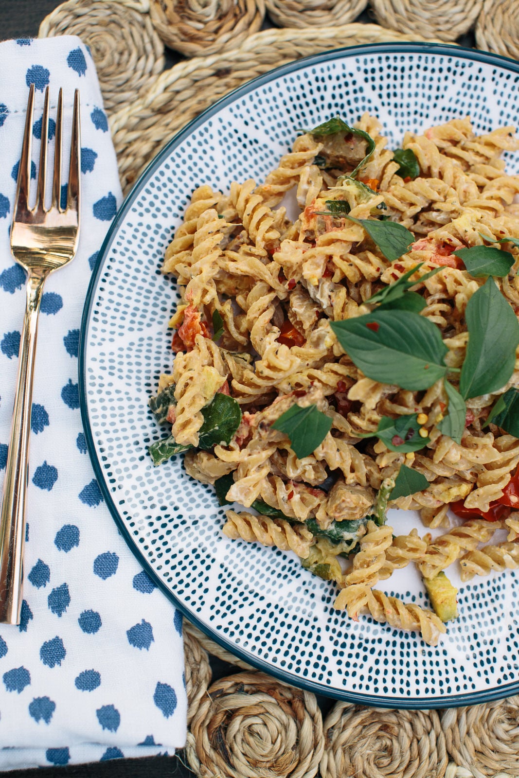 Summer Vegetable and Goat Cheese Pasta Recipe