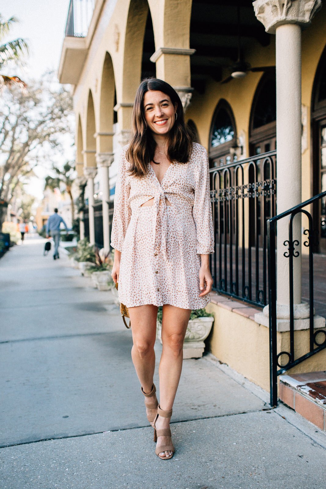 How to wear a outlet floral dress at night