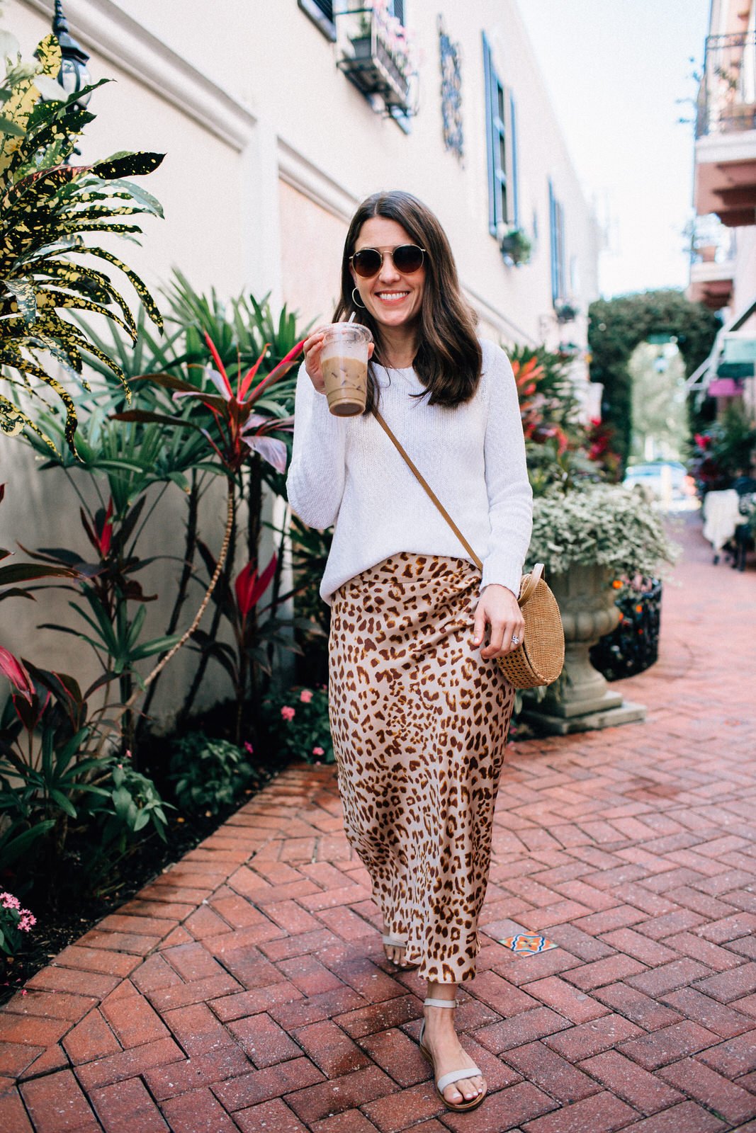 Free people store leopard print skirt