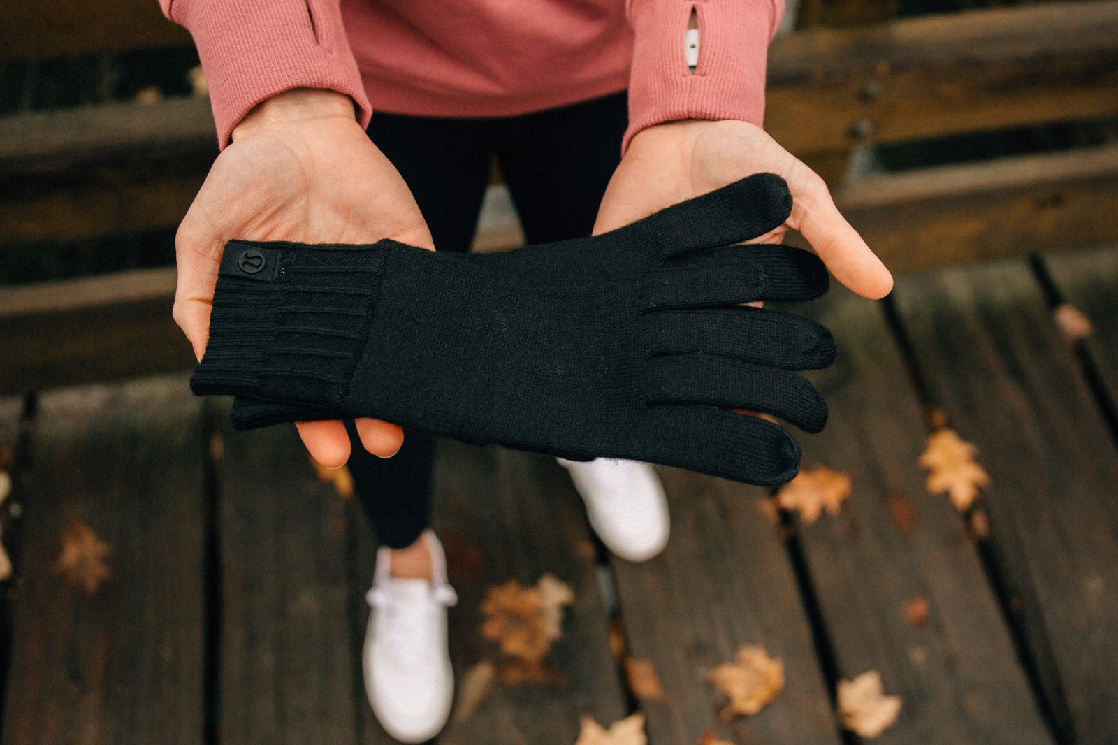 black and red lace gloves