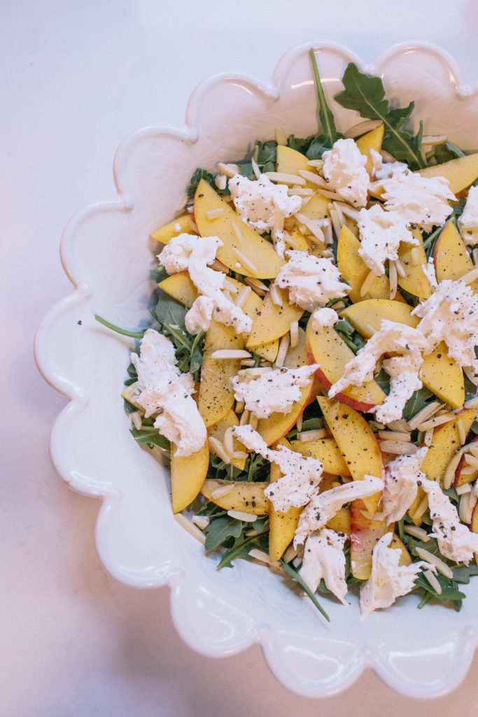 Peach and Burrata Summer Salad