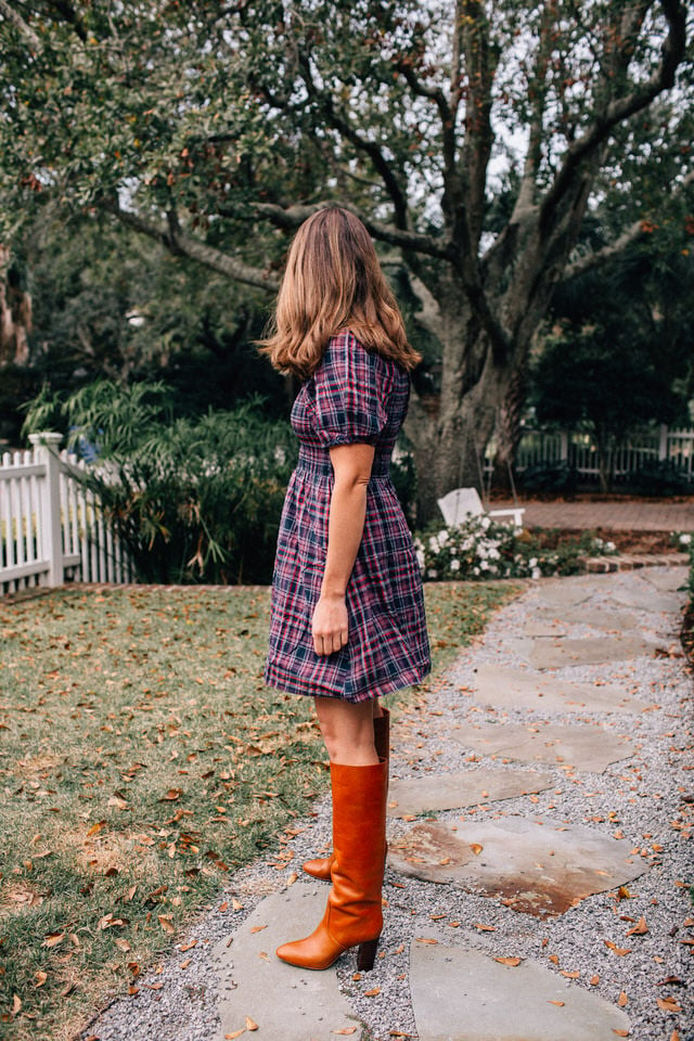 Madewell plaid best sale shirt dress