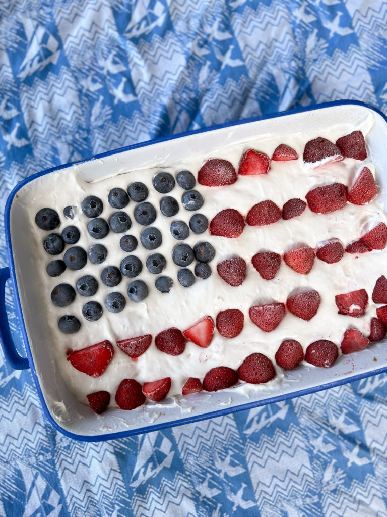 4th of July Flag Cookie Cake