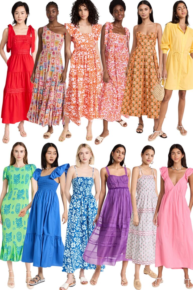 A Rainbow of Colorful Dresses — Hello Adams Family