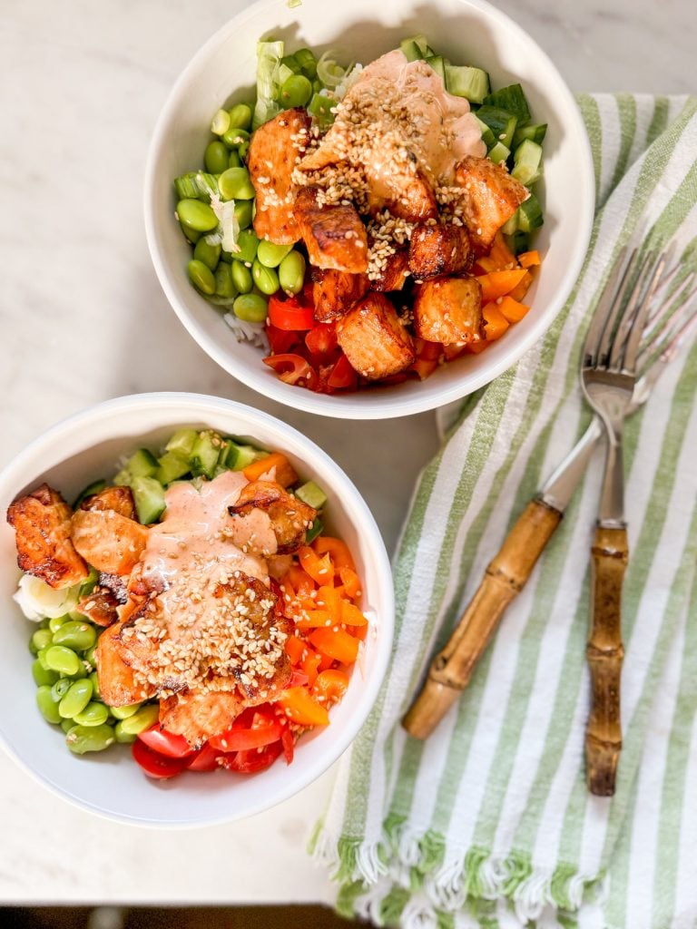 Roasted Salmon Bowls
