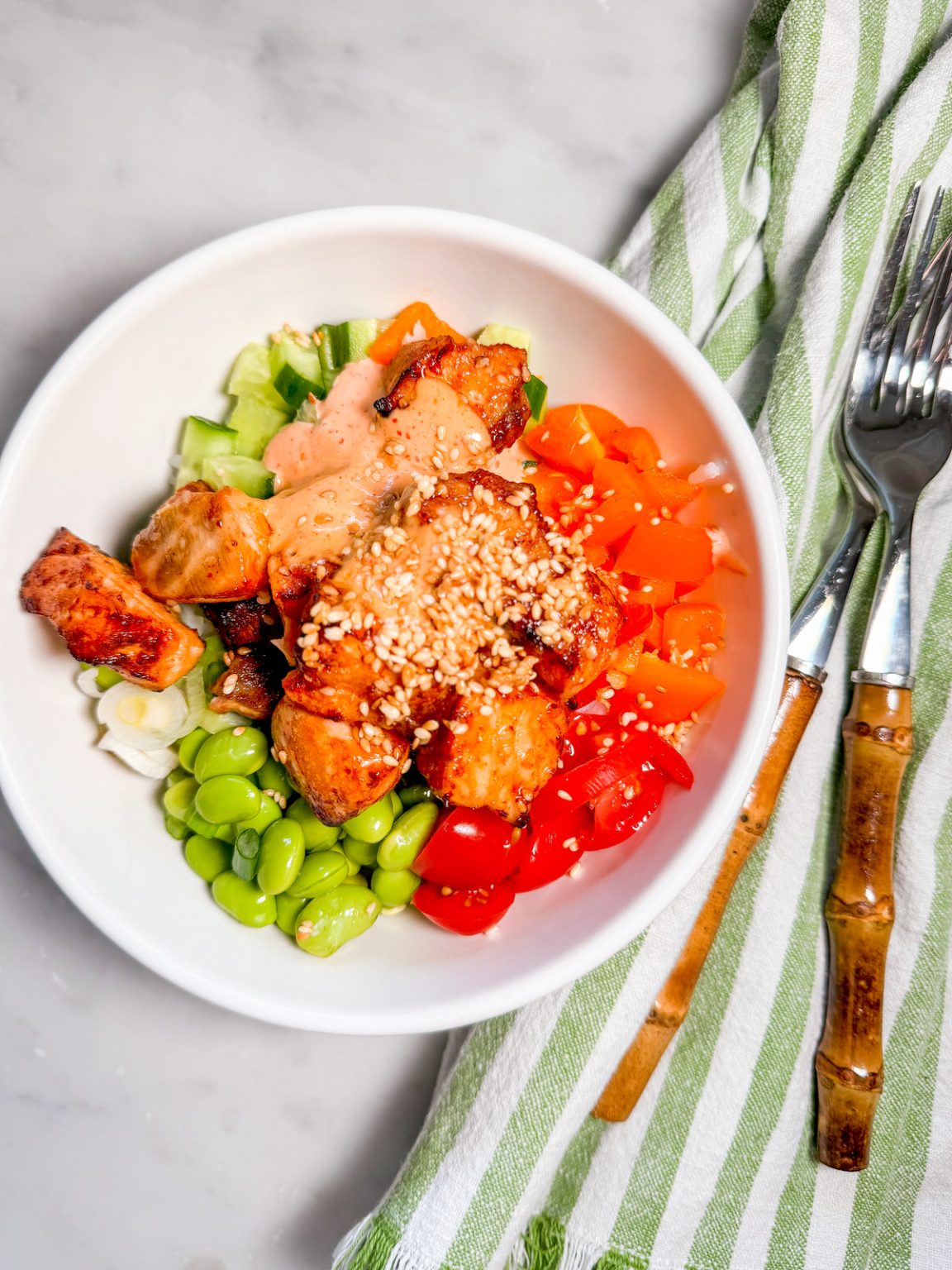 Roasted Salmon Bowls — Hello Adams Family