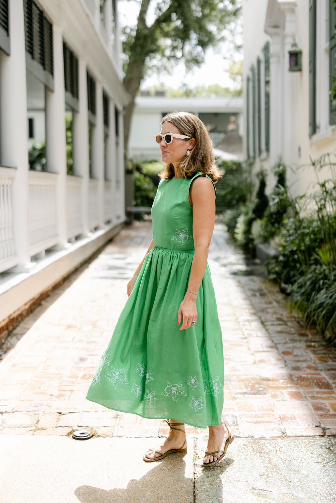Liz Adams x Fanm Mon Collection, 2 piece linen set