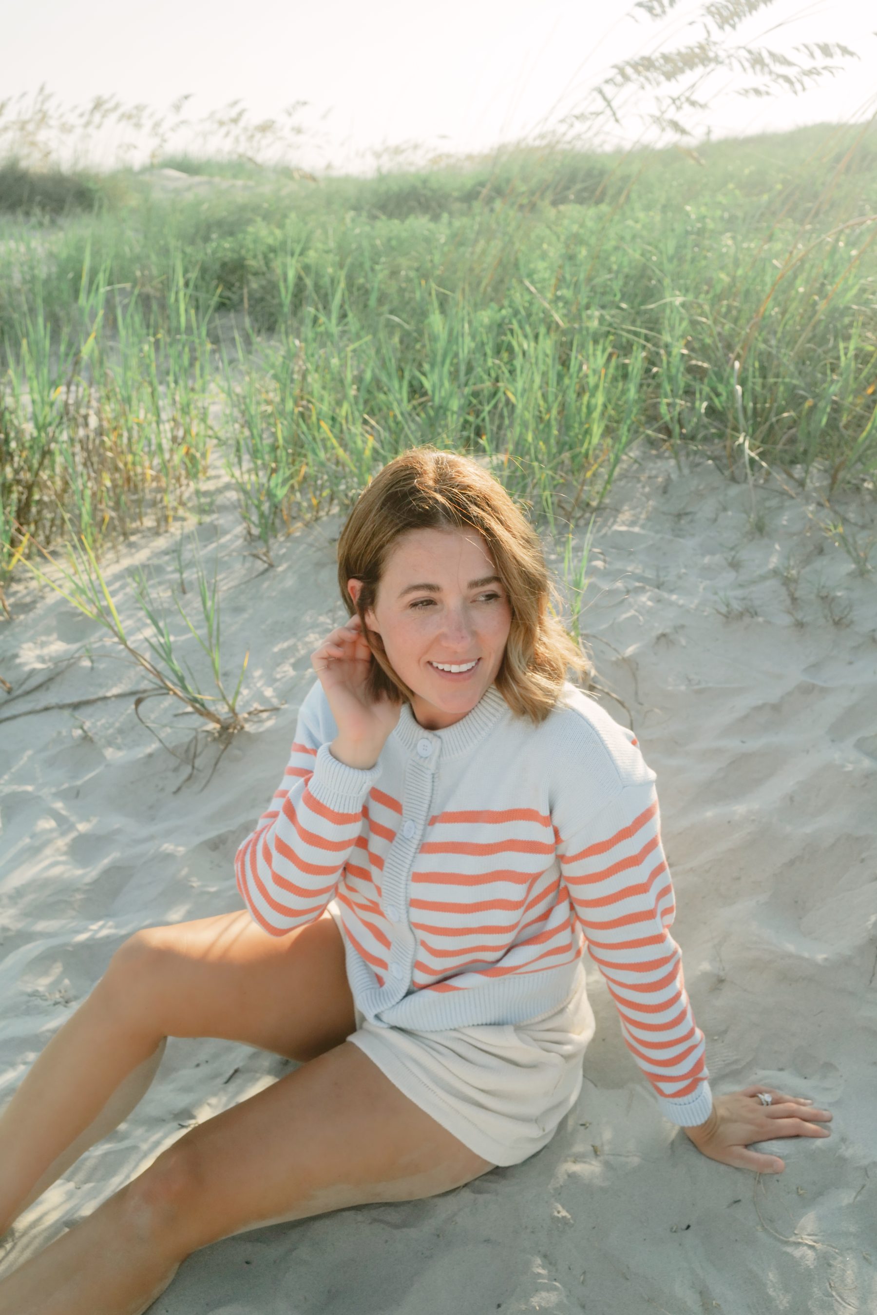 colorful stripe sweaters for the family
