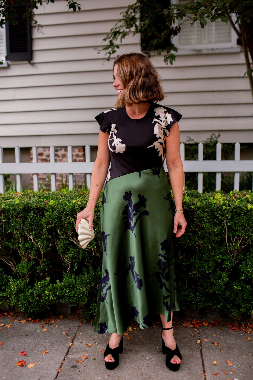 Tanya Taylor Violeta Dress, fall wedding guest