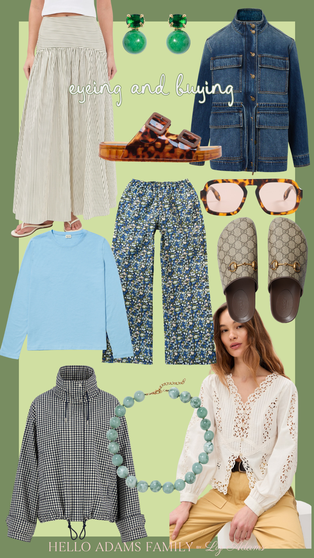 eyeing and buying, early spring style