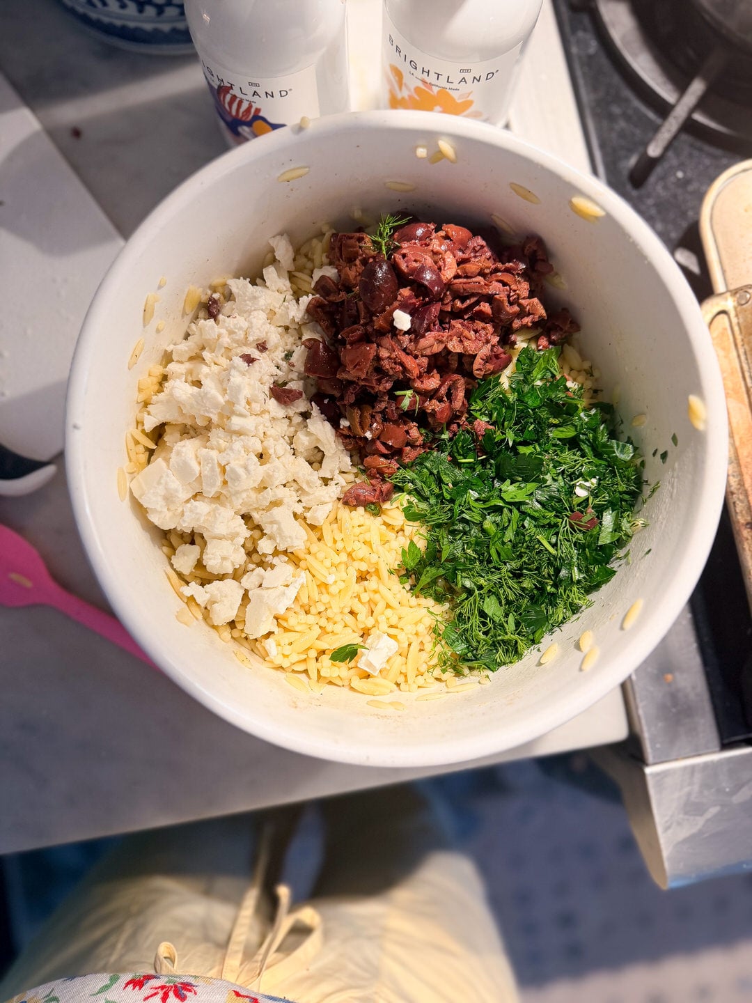 summer greek orzo salad recipe