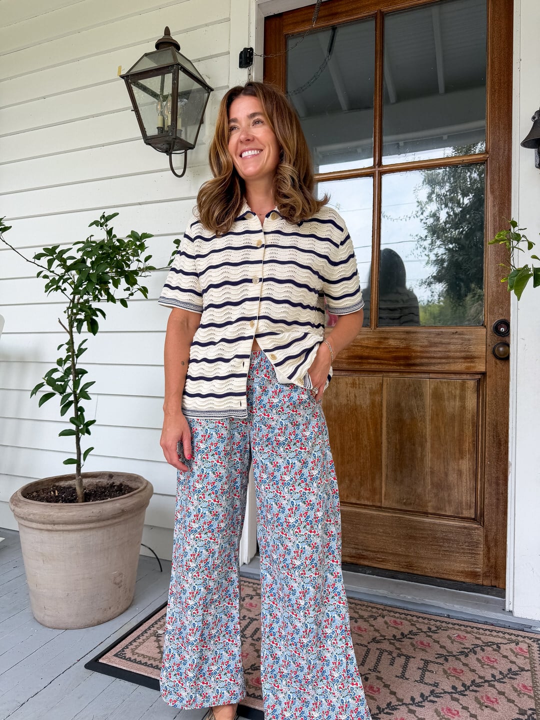 Cadets Everyday Poplin Pant in Floral
